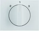 K.1 Płytka czołowa z pokrętłem do łącznika 3-poz. bez pozycji "0" biały