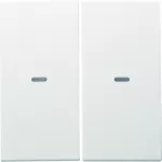 KNX e/s B.x Klawisze z soczewką do modułu przycisku 2-kr, biały, mat