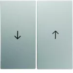 B.Kwadrat/B.7 Klawisze nadr. symb. "strzałka" do łącz. żaluzj., alu mat, lak