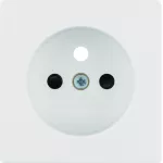 Q.x Płytka czołowa z przysł. st. do gn. z uz. biały, aks