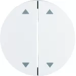 R.x Klawisze z nadr. symbolu "strzałki" do łącznika 2-klaw., biały, połysk