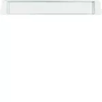 B.Kwadrat Pole opisowe do montażu w pierścieniu oddzielającym, biały