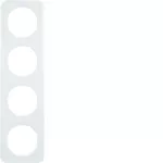 R.1 Ramka 4-krotna, biały, połysk