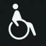 W.1 Folia do sygnalizatora świetlnego symbol "wózek inwalidzki"