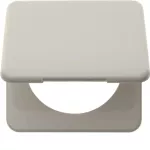 Integro Ramka 1-krotna z pokrywą, biały, połysk