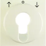 B.Kwadrat/S.w Płytka czołowa do łącz. żaluzj. na klucz, krem