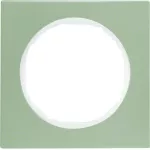 R.3 Ramka 1-krotna, stal szlachetna/biały