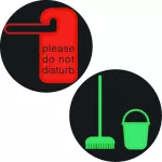 R.x Folia do sygnalizatora świetln. symbol "nie przeszkadzać/proszę posprzatać"