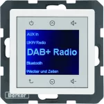 Q.x Radio Touch DAB+, Bluetooth biały aksamit