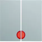 S.1/B.3/B.7 Klawisze z czerw. socz., do łącz. 2-klawiszowych biały