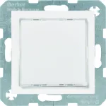 B.Kwadrat Sygnalizator świetlny LED podświetlenie czerwone/zielone, biały połysk