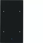 KNX TS Sensor dotykowy 2-krotny, szkło, czarne