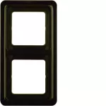 IP44 Ramka 2-krotna z uszczelką, brązowy, p/t