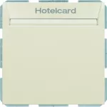 B.Kwadrat Łącznik przekaźnikowy na kartę hotelową, kremowy, połysk