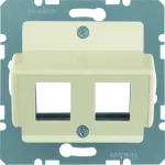 B.Kwadrat Płytka czołowa do gniazda modularnego Krone, kremowy