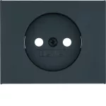 K.1 Płytka czołowa do gniazda bez uz., ant mat, lak