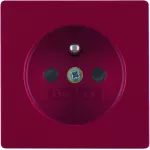 Q.x Płytka czołowa z przysł. st. do gn. z uz., do obw. spec., czerwony, aks