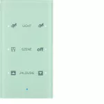 KNX TS Sensor dotykowy 3-krotny konfigurowalny, szkło, białe