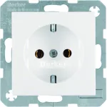 B.X/S.1 Gniazdo SCHUKO z uz. biały