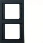 K.1 Ramka 2-krotna pionowa, antracyt mat, lakierowany