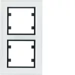 lumina passion Ramka 2-krotna pionowa, szkło białe