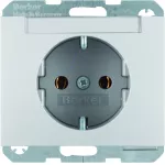 K.5 Gniazdo SCHUKO p.opis. alu