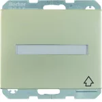 K.5 Gniazdo SCHUKO z pokrywą i polem opisowym, samozaciski, stal szl nierdzewna