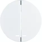 R.x Klawisze z przezroczystą soczewką do łącznika dwuklawiszowego, biały