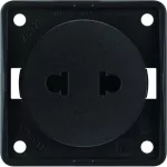 Integro Flow Gniazdo bez uz. "Standard Euro-Amerykański", czarny