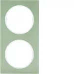 R.3 Ramka 2-krotna, stal szlachetna/biały