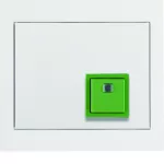 K.1 System przywoławczy Przycisk anulowania z ramką, biały połysk