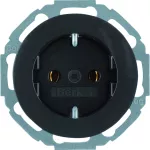 R.classic Gniazdo SCHUKO czarny