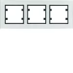 lumina passion Ramka 3-krotna pozioma, szkło białe