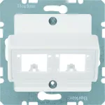 B.3/B.7 Płytka czołowa do 1 lub 2 modułów 1-kr R&De-M, biały