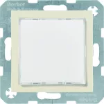 B.Kwadrat Sygnalizator świetlny LED, podświetlenie RGB kremowy połysk