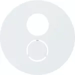 R.x Płytka czołowa do gniazda głośnikowego biały