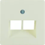 Płytka czołowa do gniazda przył. UAE/E-DAT Design/Telekom ISDN, kremowy