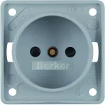 Integro Flow Gniazdo bez uz.z podwyż. ochr. st., szary