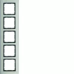 B.7 Ramka 5-krotna pionowa, stal szlachetna/antracyt mat