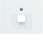 K.1 Płytka czołowa do gniazda przyłącz. UAE 1-kr komp./tel. biały