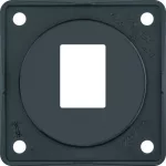 Integro Flow Płytka nośna 1-krotna do gniazd modularnych AMP, czarny, połysk