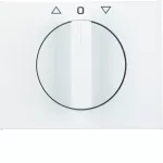 K.1 Płytka czołowa z pokrętłem do łącznika żaluzjowego obrotowego, biały