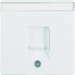 Q.x Płytka czołowa pojedyncza zas. chr. p. kurz., p.opis., biały, aks