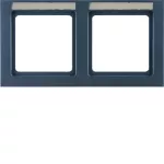 Q.3 Ramka 2-krotna pozioma z polem opisowym, antracyt, aksamit