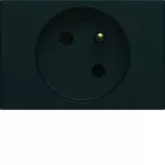 gallery Gniazdo z uziemieniem przelotowe pojedyncze 2P+E 16A 3M czarny