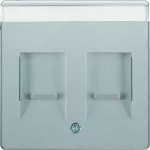 Q.x Płytka czołowa podwójna zas. chr. p. kurz., p.opis., alu aks, lak