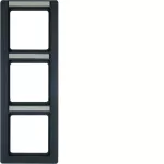 Q.1 Ramka 3-krotna pionowa z polem opisowym, antracyt, aksamit