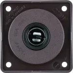 Integro Flow Gniazdo zasilające 12 V, samochodowe, brąz