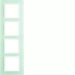 B.7 Ramka 4-krotna, szkło białe/biały mat