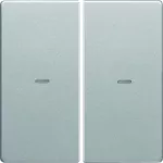 KNX e/s Q.x Klawisze z soczewką do modułu przycisku 2-kr, alu aksamit, lak.